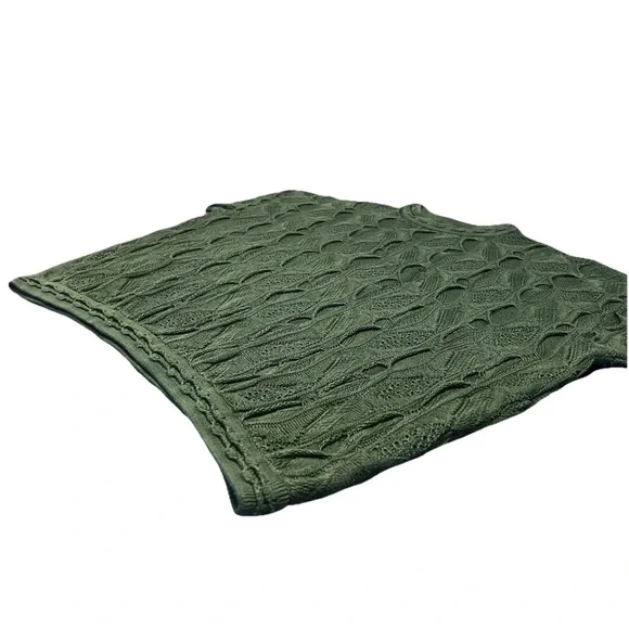 Rare Coogi Basics Authentic Mens Green Cotton Knit Sweater Size Large